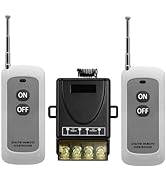 VONVOFF Wireless Remote Switch,DC12V/24V/48V/72V Car Kill Switch with 984FT Long Range,Wireless O...