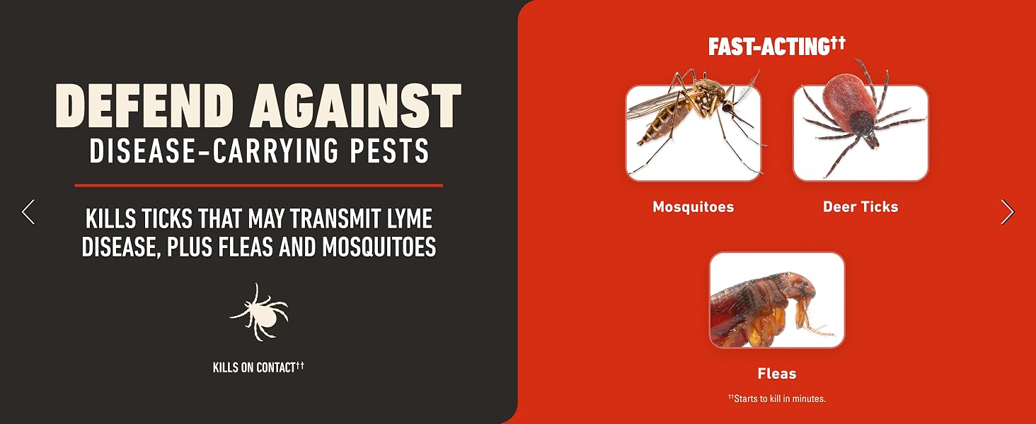 Ortho Bugclear. Defend against disease-carrying pests. Kills ticks that may transmit lyme disease