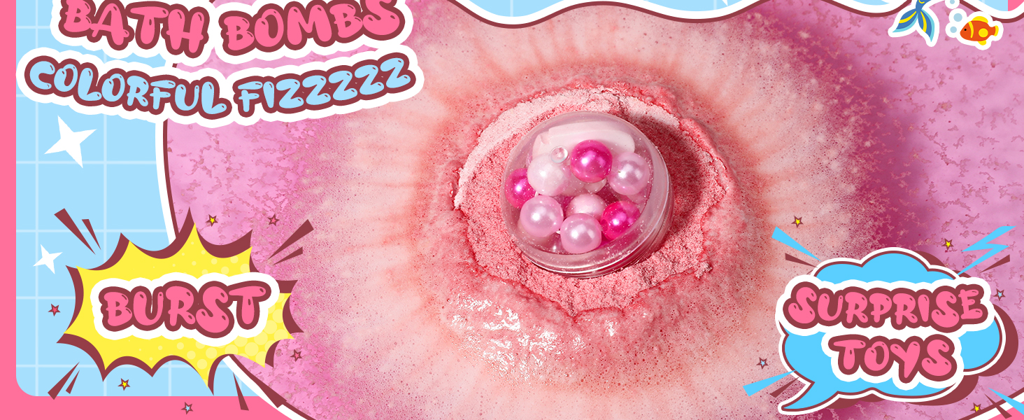 bath bombs with surprise inside kids christmas gifts bubble bath for kids