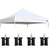 Eurmax USA Canopy Replacement Top Only,10x10 Pop Up Canopy Tent Top Cover,Choose 30 Colors,Bonus ...