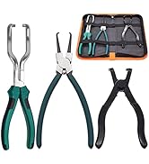 Ruibapa 3PCS Fuel Line Pliers Kit Includes Fuel Filter Calipers Tool 80 Degree Disconnect Pliers ...