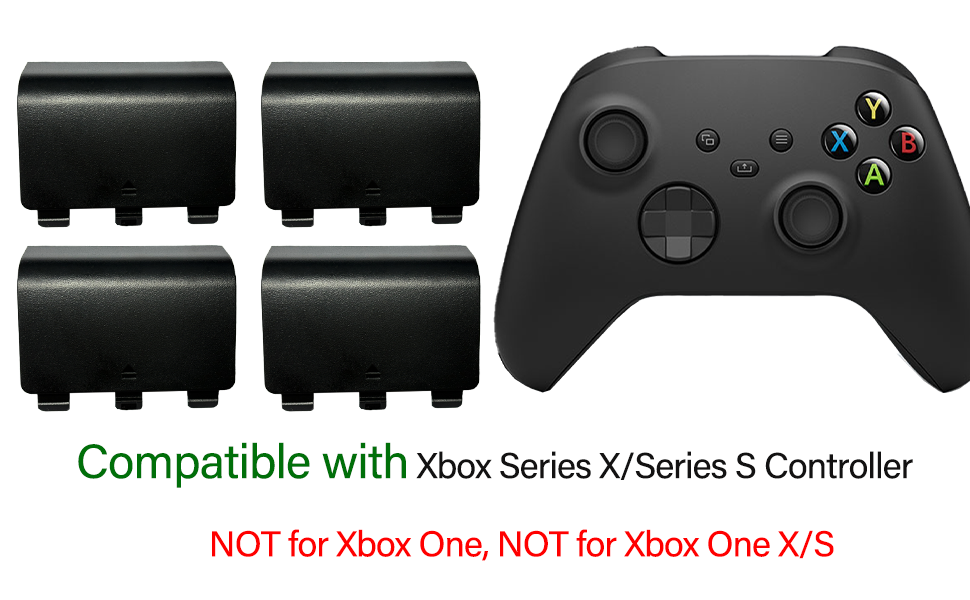 4 Pack Battery Back Cover for Xbox Series X Controller