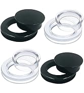 SourceTon 4 Pieces Silicone Patio Table Umbrella Hole Ring Plug and Cap Set for Outdoor Patio Gar...