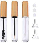 10ml Empty Mascara Tube,Eyeliner Tube and Lip Gloss Tubes,Eyelash Cream Container Bottle with Fun...