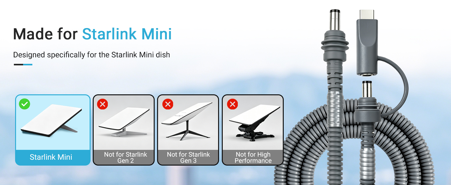 starlink mini power cable