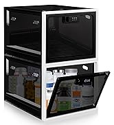 Gemaxvoled 2 Pack Medicine Lock Box, Large Capacity Premium Material Lockable Storage Bin Organiz...