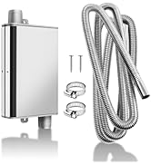 DTNESS 78.7" Diesel Heater Exhaust Pipe with Upgraded Muffler and Clamps | 1"/2.5cm Generator Exh...