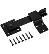 HILLMASTER Sturdy 6" Farm Flip Fence Gate Latch, Barn Door Lock Flip Latch Hardware, Rustic Gate ...