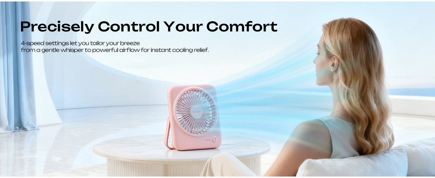 powerful desk fan