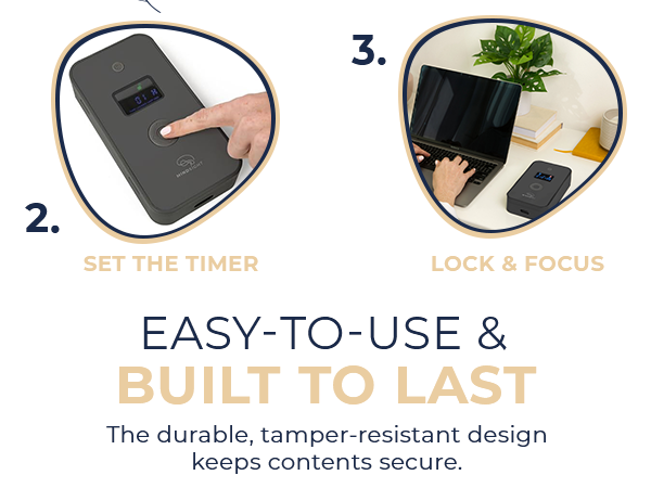 ? Digital detox lock box helps break phone addiction gaming habits and improve mental wellness