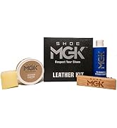 SHOE MGK Leather Care Kit Neutral Leather Conditioner Cream, Cleaner and Conditioner, Shoe Brush,...