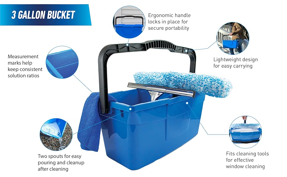 3 Gallon Bucket Features