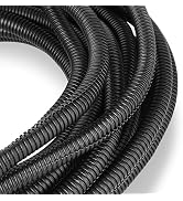 Cacovedo Dog Cat Cord Protector - 30 ft Chew Proof Cord Protector Electric Wires Covers Protect W...