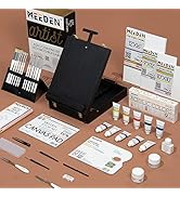 MEEDEN Acrylic Painting Set, 15pc Acrylic Paint Brushes, Painting Kit with 1 Wooden Easel 3 Canva...