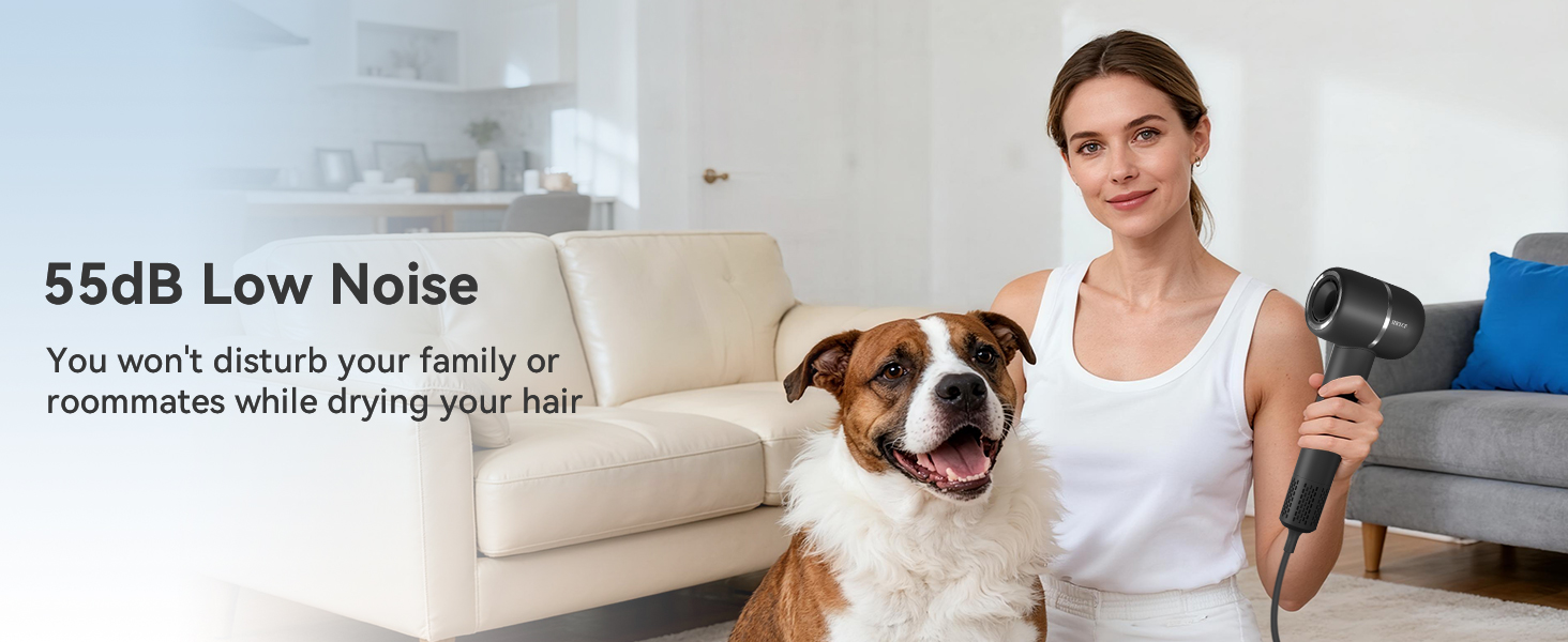 secadora de pelo para mujer low noise