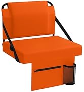 janiry Stadium Seat for Bleachers with Back Support,Portable Bleacher Chairs with Back and Cushio...