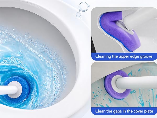 Deep cleaning toilet
