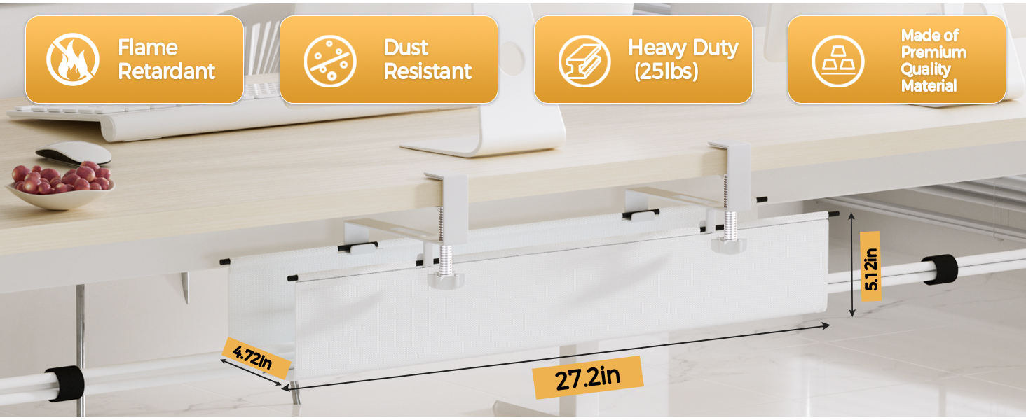 desk cable holder desk cable tray computer cable organizer cable management basket cable tray desk