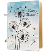 SUPERDANT Happy Moment Greeting Card Holder Organizer Wooden Card Keeper Binder Planning Book Dan...