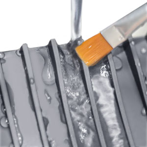 Silicone paint brush organizer