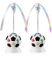 Soccer Theme Fly Fans for Tables, Portable Food Fans to Keep Flies Away, Indoor & Outdoor Bug Fan...