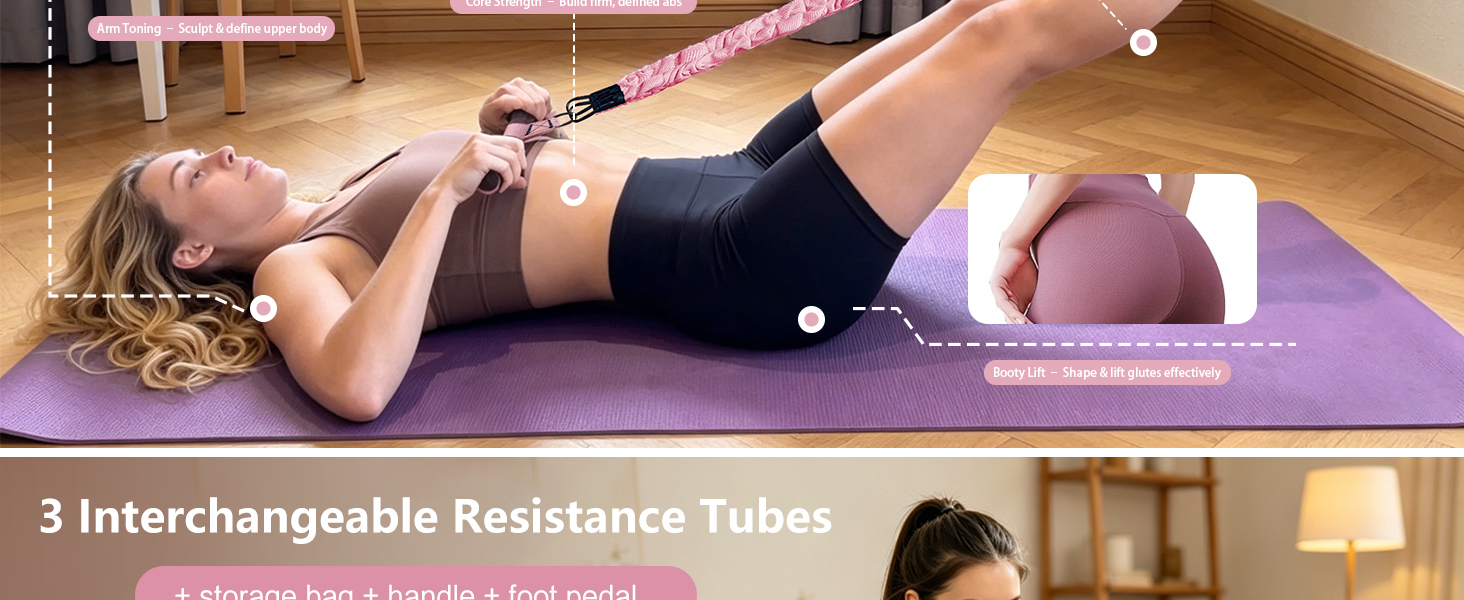 Adjustable Pedal Resistance Band for Full-Body Workout