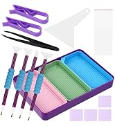 SHINEOFI 56Pcs DIY Diamond Dotting Accessories Set Diamond Art Paintings Kit Trays Diamond Art Pa...