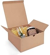 Eupako Brown Gift Boxes 8x8x4 10 Pack, Kraft Paper Gift Boxes with Lids for Bridesmaid Proposal G...