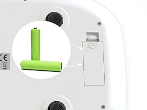 pet scale need 2 AAA batteries