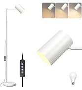 Ldeco Stepless Dimmable Arc Floor Lamp for Living Room with Timer,Height Adjustable Modern Readin...