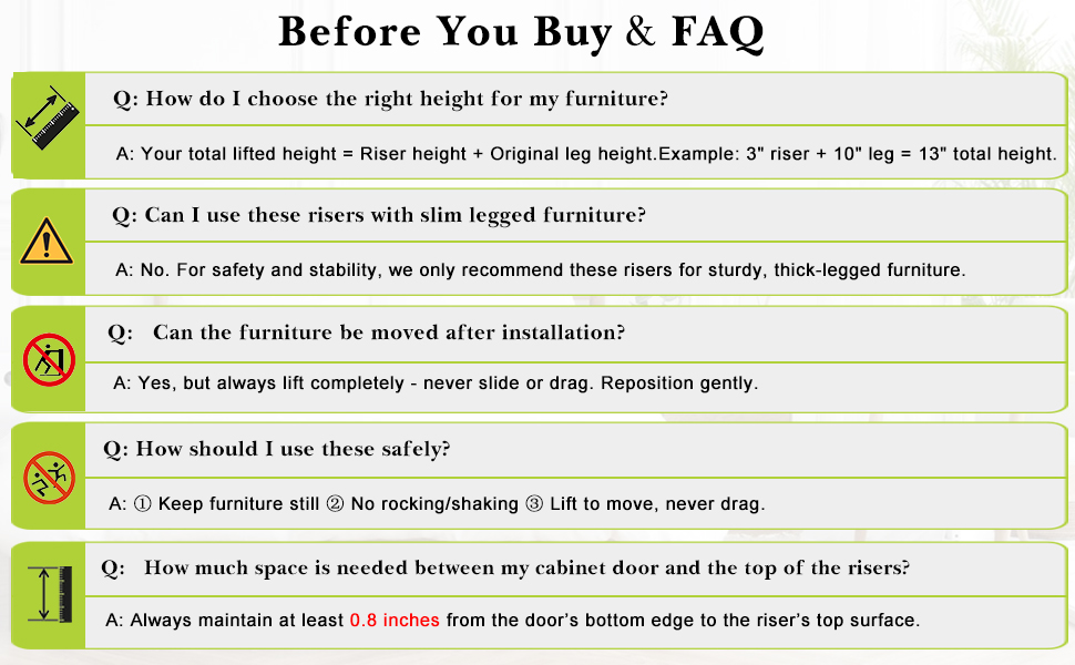 Before You Buy & FAQ