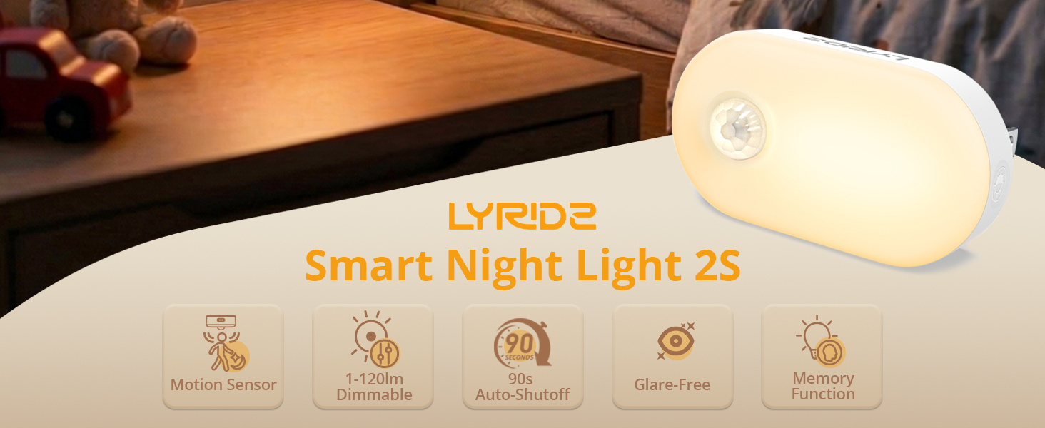 dimmable night light plug in