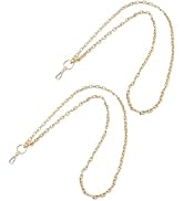 Mozff 2Pcs Gold Chain Necklace Lanyards for ID Badges Stylish Key Lanyard for Women Lanyards for ...