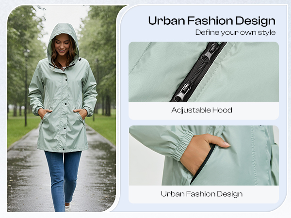 womens rain jacket with hood