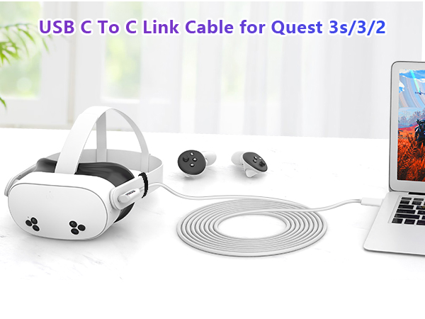 YRXVW Link Cable 10FT for Meta/Oculus Quest 3S