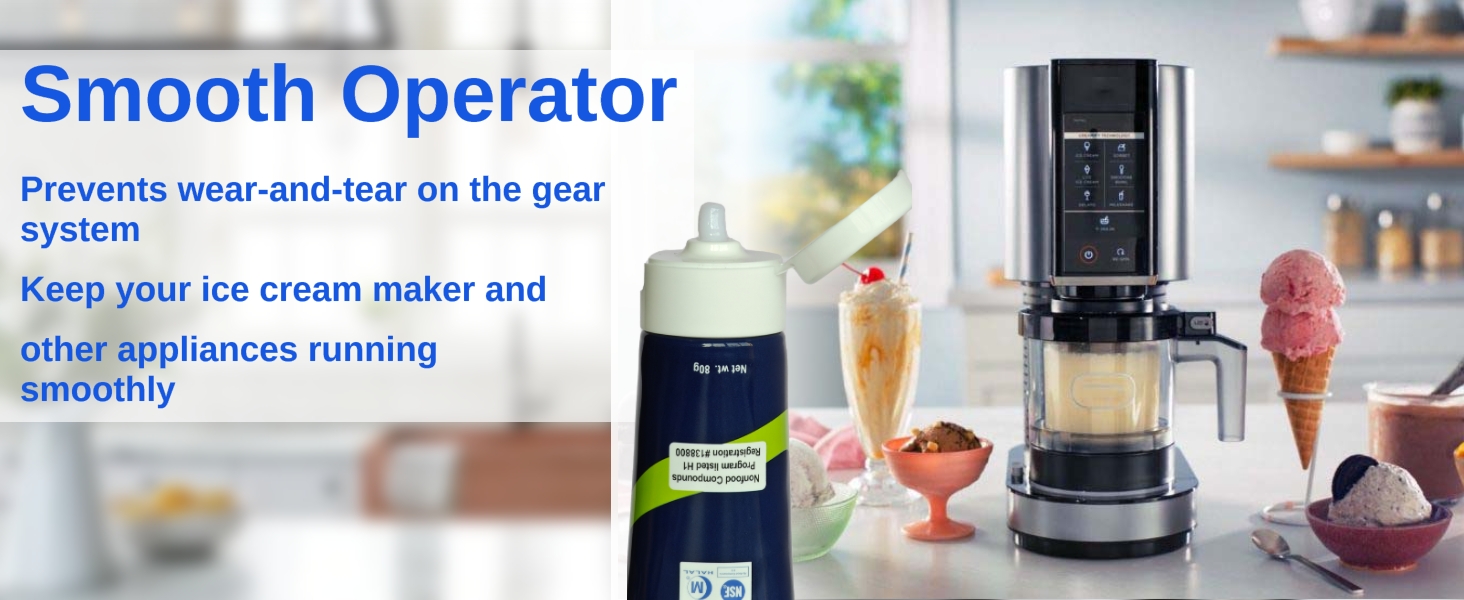 ice cream maker grease