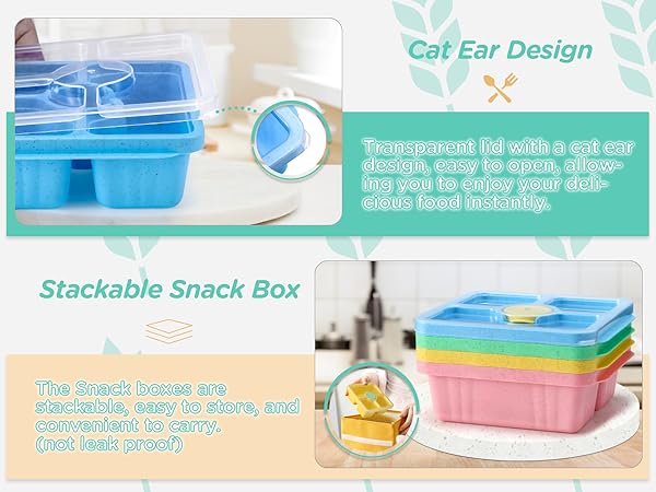 3 compartment food container