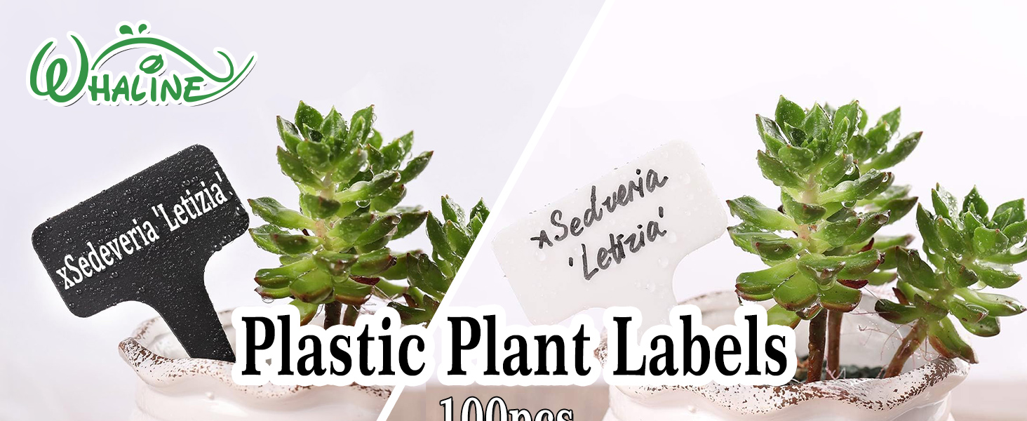 100 Pcs Plastic Plant Labels