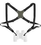 HUNTPAL Binocular Harness Strap, X-shaped Adjustable Bino Chest Strap | with Quick Release Connec...