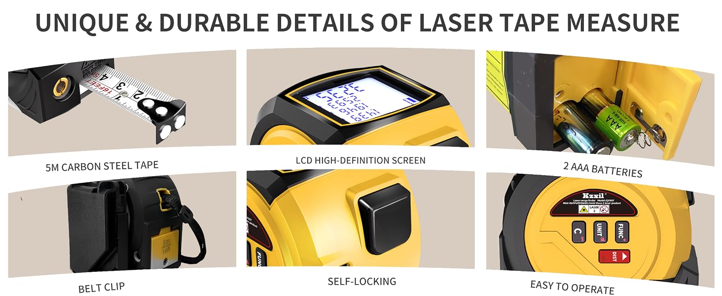 digital tape measure with display