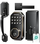 Ulecoce SL03 Front Door Lock Set, Keyless Entry Door Lock,Oil Rubbed Bronze | Keypad Deadbolt wit...