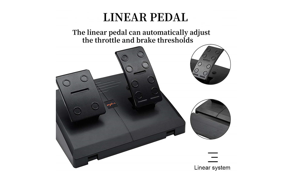 PXN V3II PC Gaming Racing Wheel for PC, PS3, PS4, Nintendo Switch, Xbox One, Xbox Series X/S