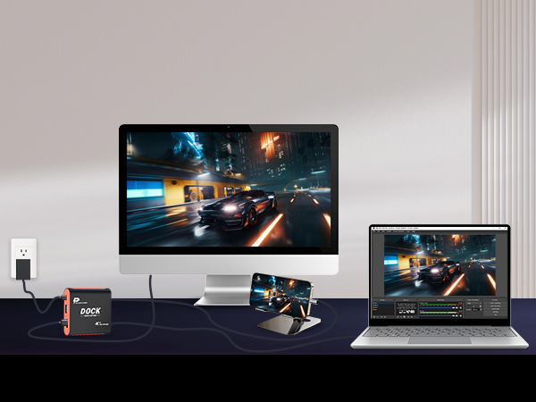 Stream dockplay for iPhone via 2-in-1 switch dock & capture card