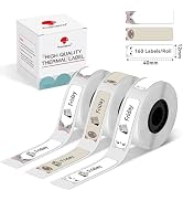 Phomemo D30 Label Maker Tape, Black on Cats Patterns Vertical Label Tape, Special Shapes Pre-Cut ...