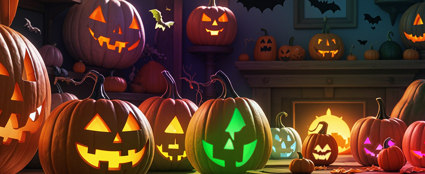 Halloween puck lights