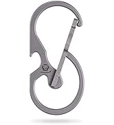 RovyVon U8 Small Keychain Carabiner, Mini Key Pocket Clip, Titanium EDC with Bottle Opener, Multi...