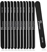 Maryton Nail File 100/180 Grit for Acrylic Nails Poly Gel Nail, 12 PCS Professional Double Sides ...