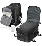 winspansy Small Travel Backpack Storage Vacuum Compression Bags with Pump for Travel Storage Carr...