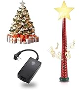 Wireless Remote Control Socket, Christmas Magic Wand Tree Lights Remote Control with Music, Suita...