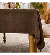 BALCONY & FALCON Rectangle Tablecloth Washable Wrinkle Resistant and Water Proof Table Cloth Deco...